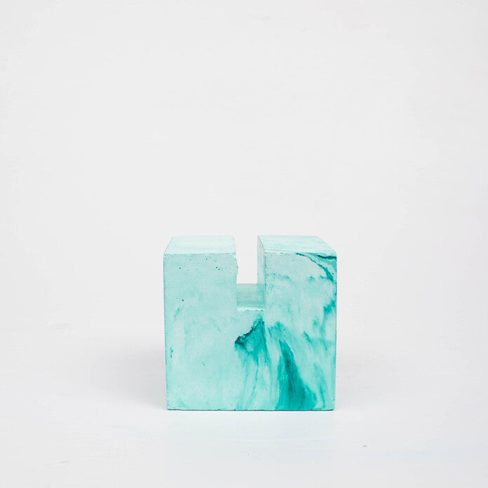 UCardo-Mint Marble-Contemporary Business Card Stand for Work Desk