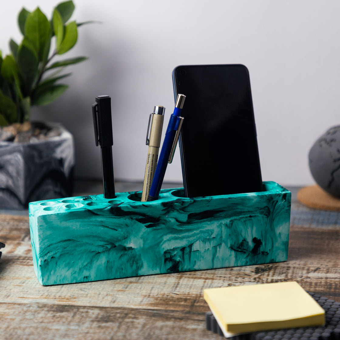 Rectarranger-Orchid Marble-Rectangular desk organizer for home and office