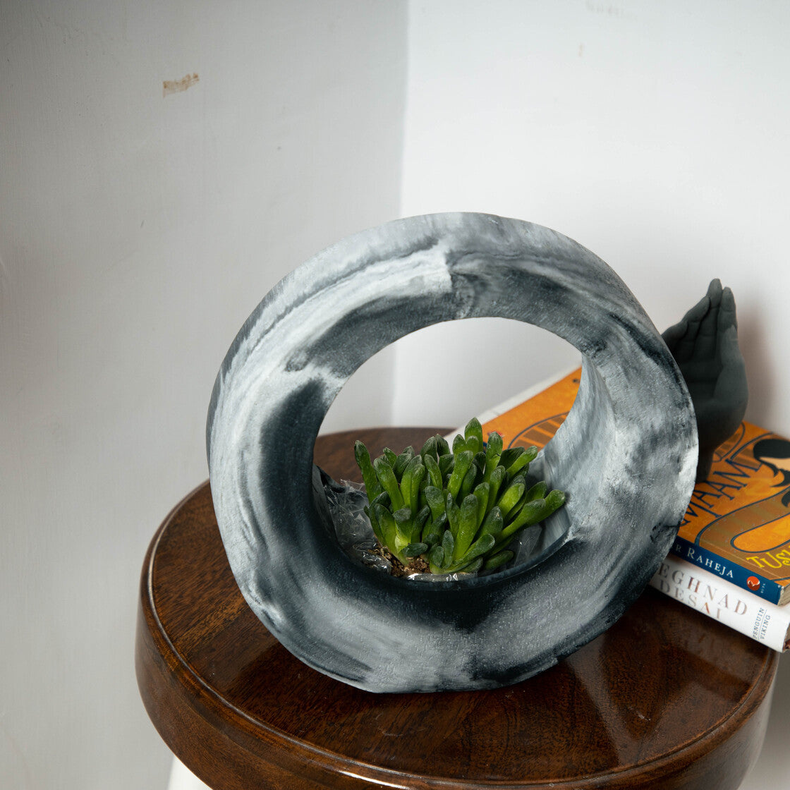 Moon Basket-Nero Marble-Moon Basket Planter for indoors and outdoors