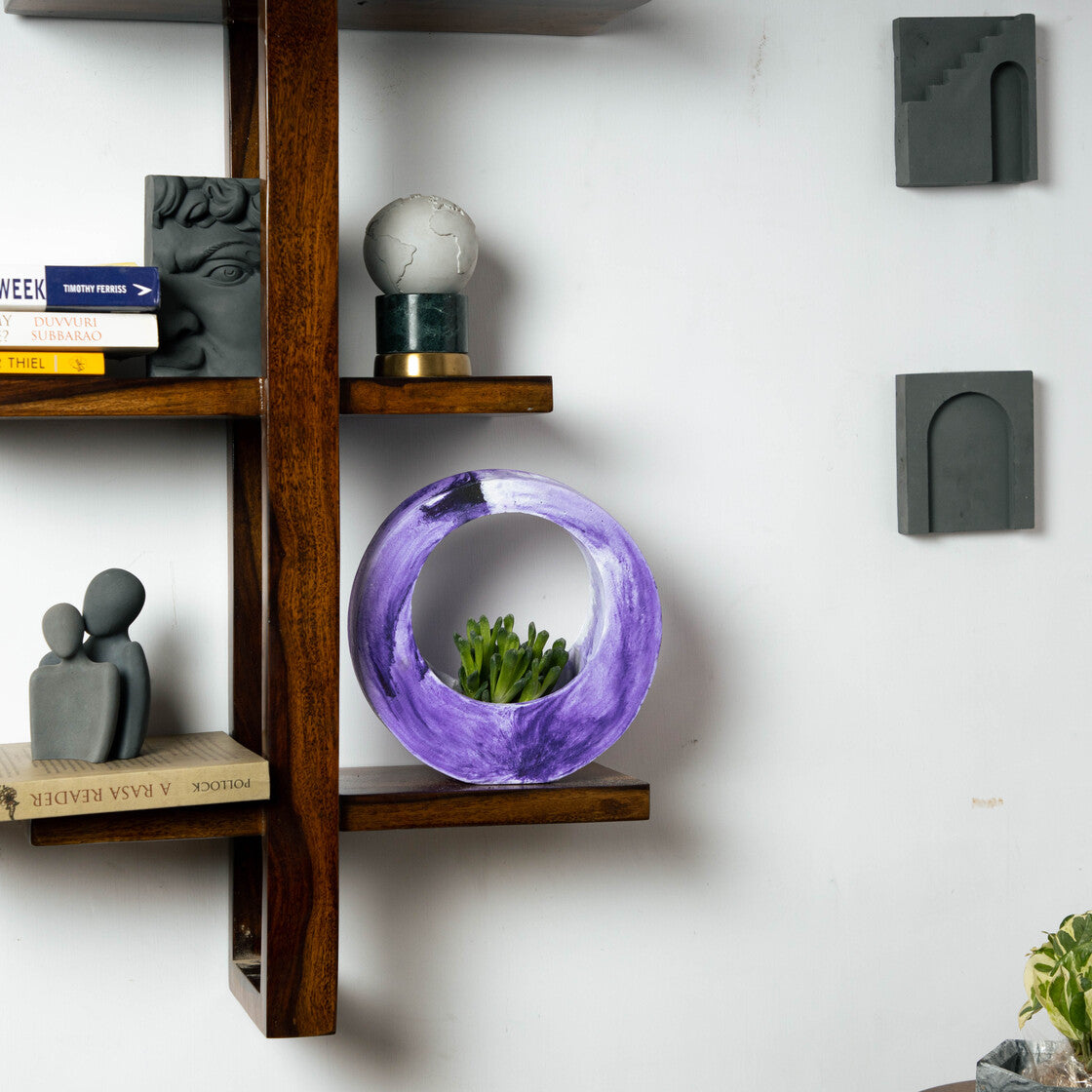 Moon Basket-Orchid Marble-Moon Basket Planter for indoors and outdoors