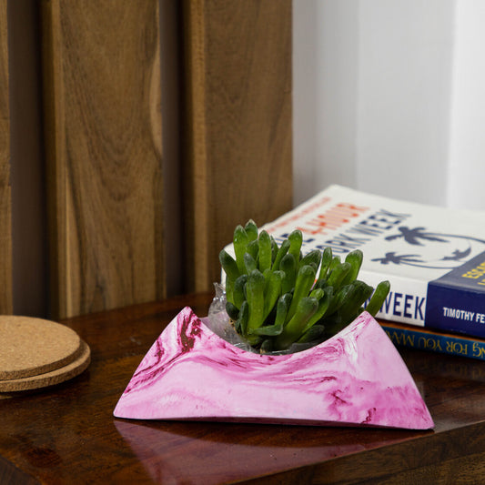 Tricle-Candy Marble-Circular Triangle Shaped Planter