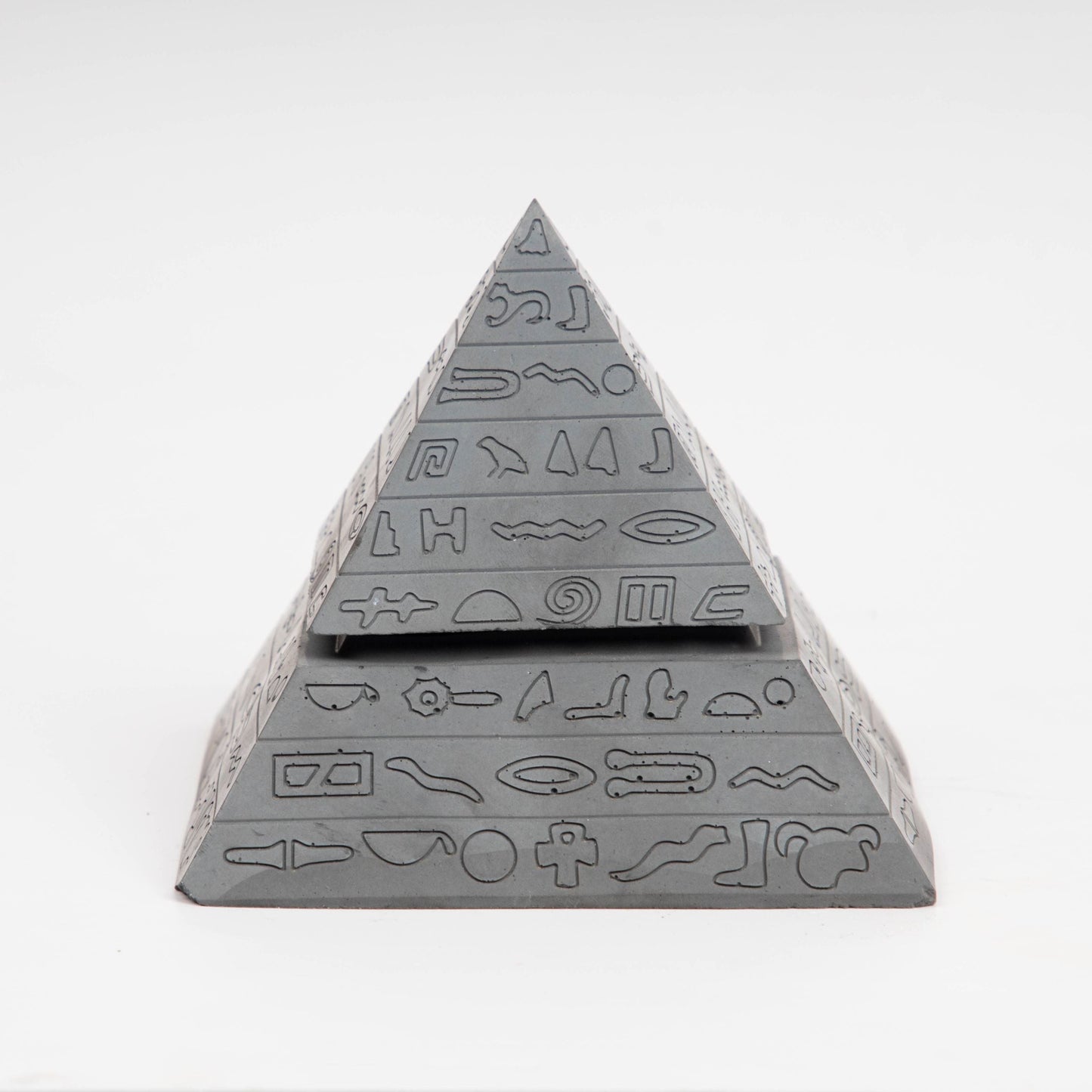 New The Pyramid of Giza Dark Concrete - Egyptian Style Concrete Ashtray with Lid