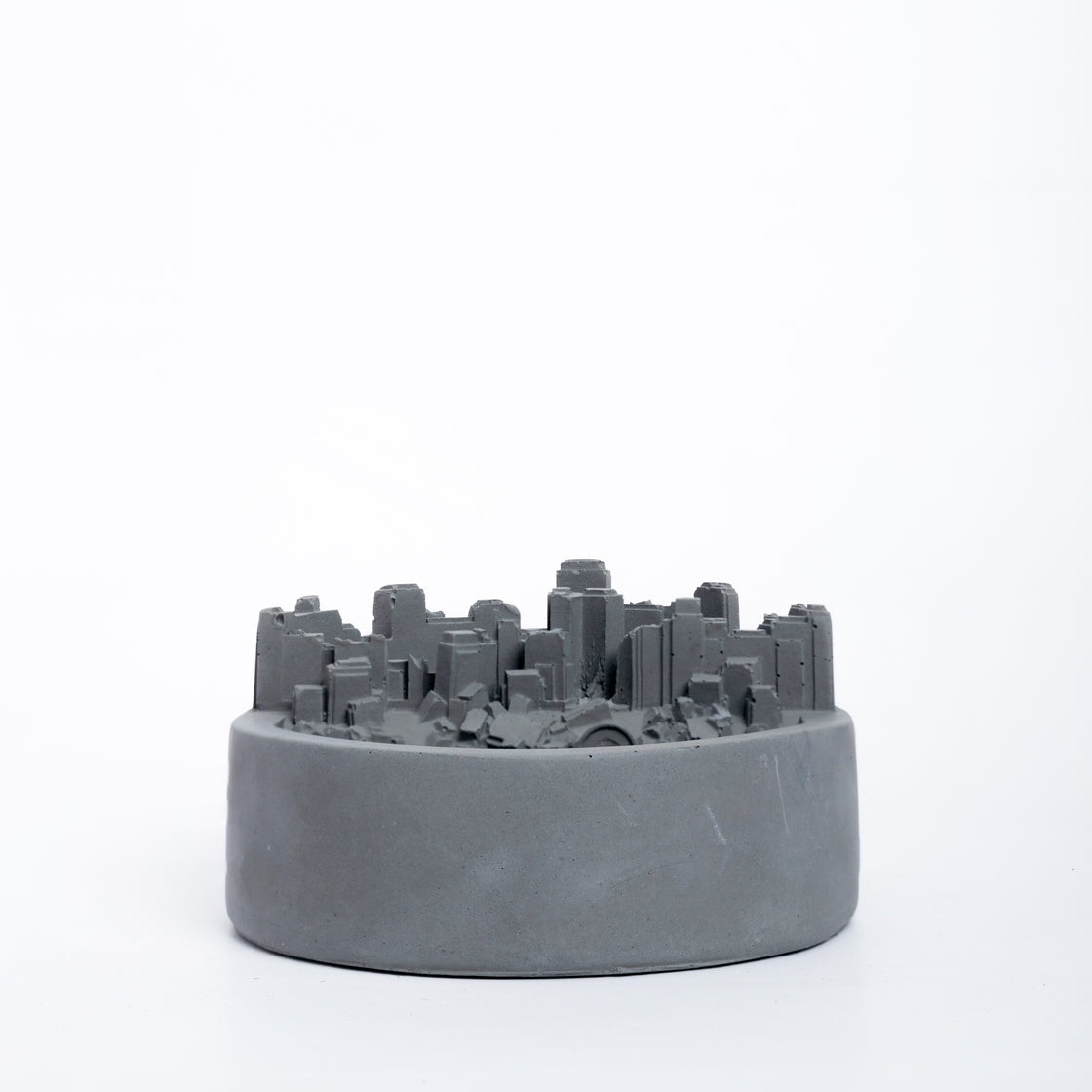 Necropolis Dark Concrete Contemporary design monochromatic Ashtray for your living room, drawing room, bedroom