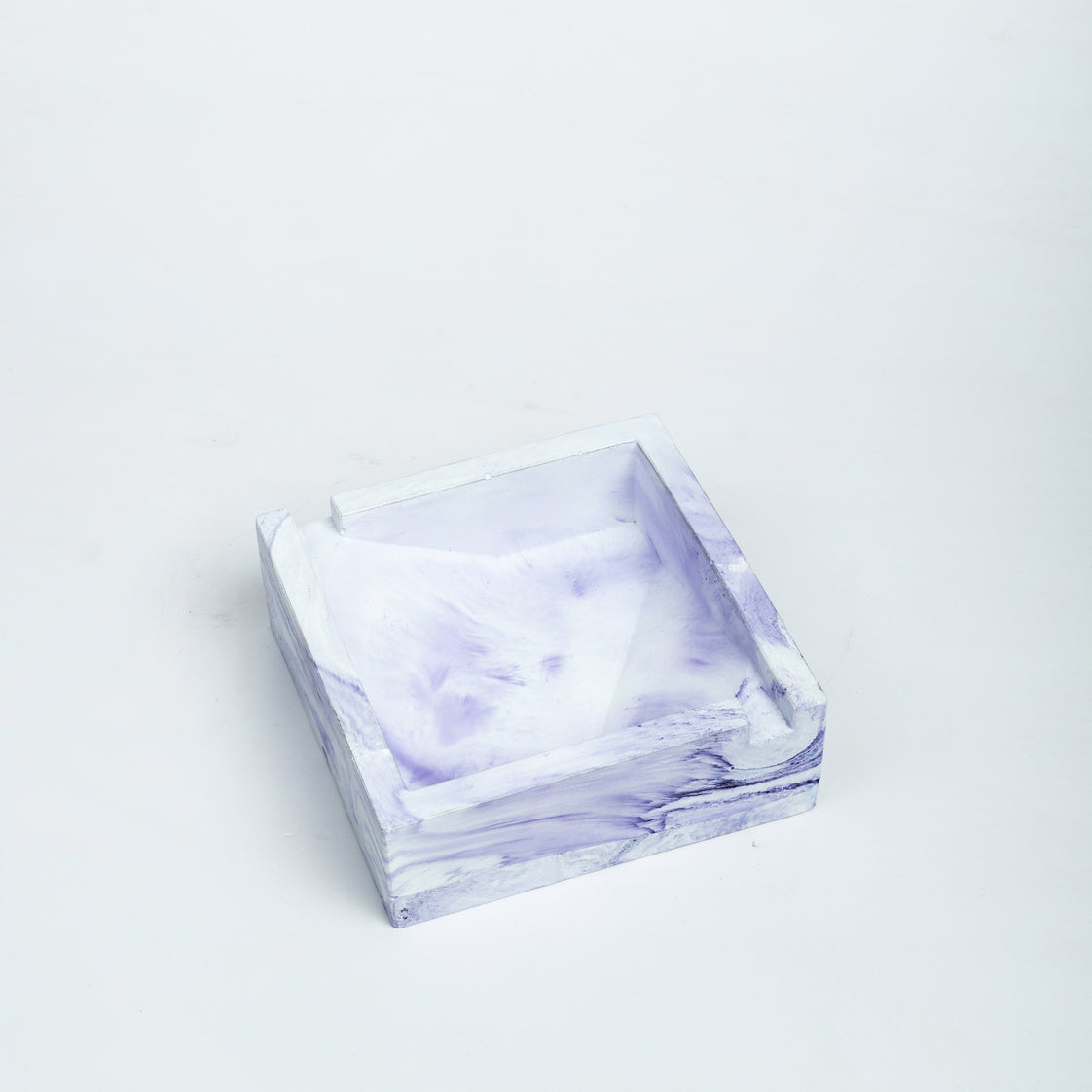 New Squash Tray Orchid Marble - A Square Shaped Ashtray- a perfect gift for friends, your partner, and colleagues.
