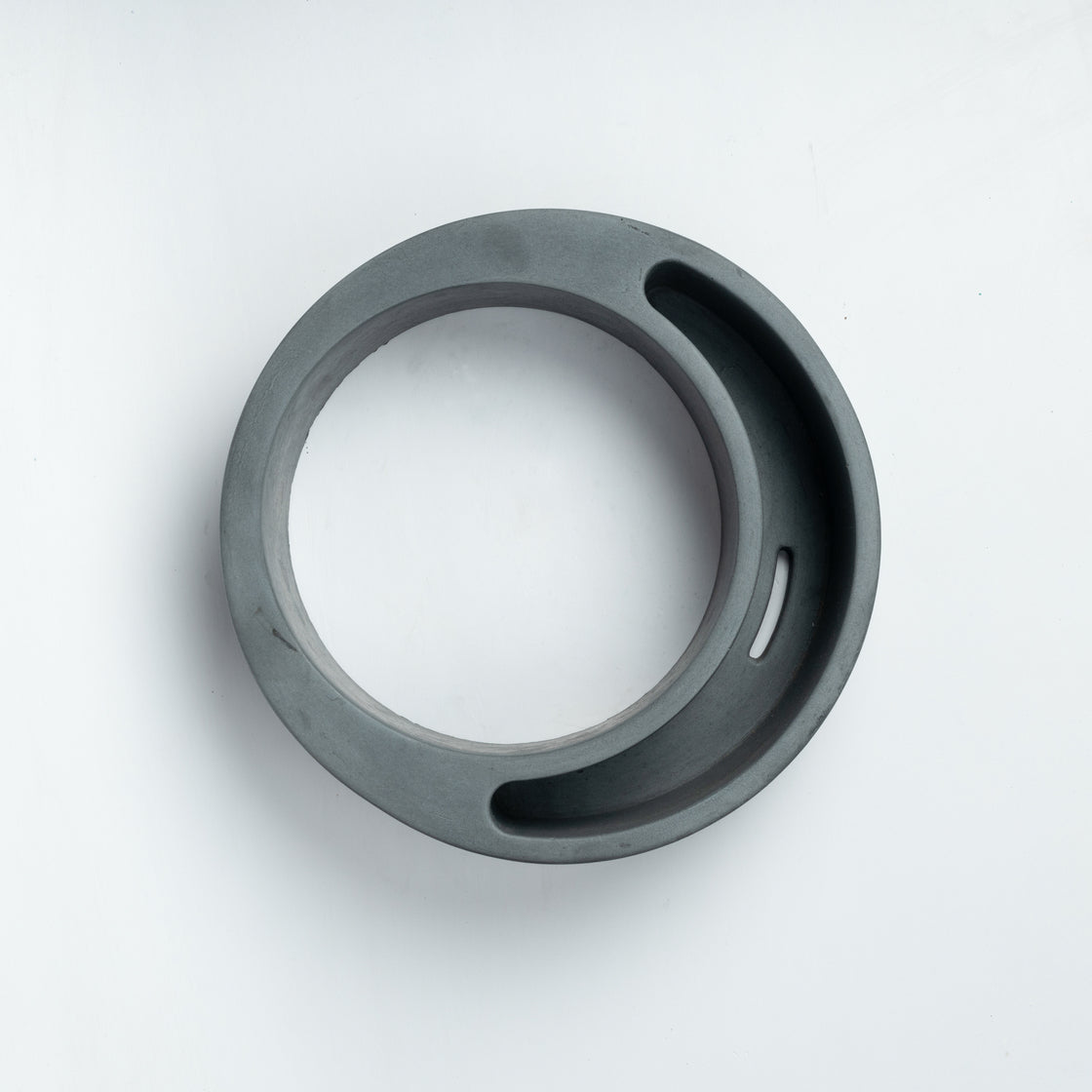 Halo-Dark Concrete-Circular, Moon Shaped Succulent Planter for beautifying your garden spaces