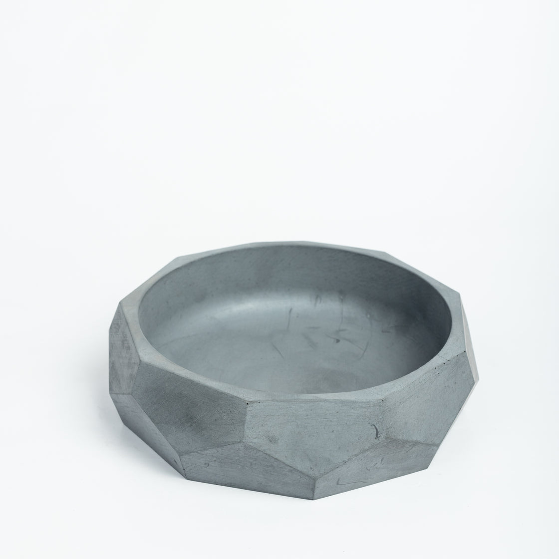 Nonagon Bowl-Dark Concrete-All-purpose Homeware- Fruit bowl and Plant bowl