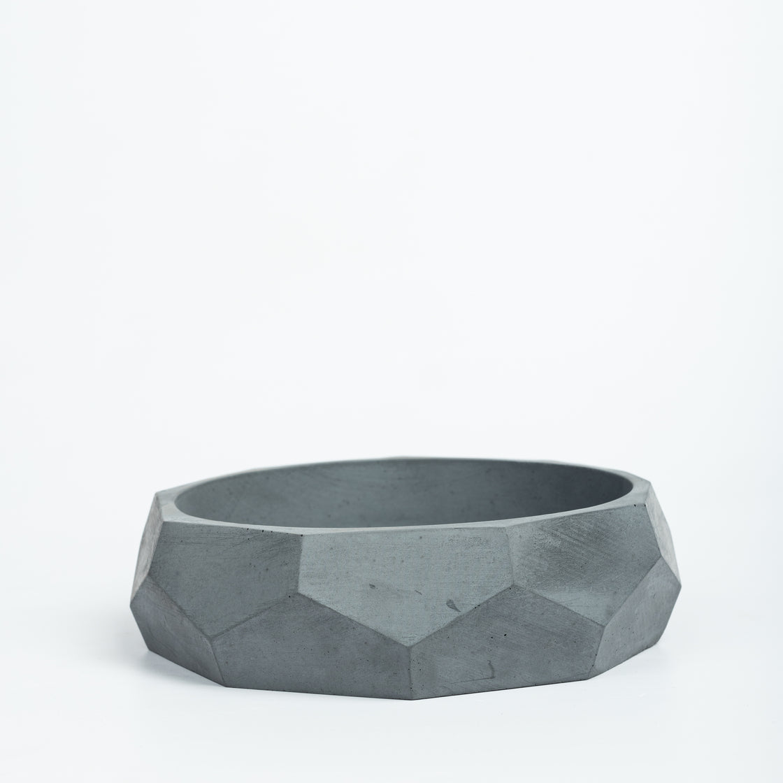 Nonagon Bowl-Dark Concrete-All-purpose Homeware- Fruit bowl and Plant bowl