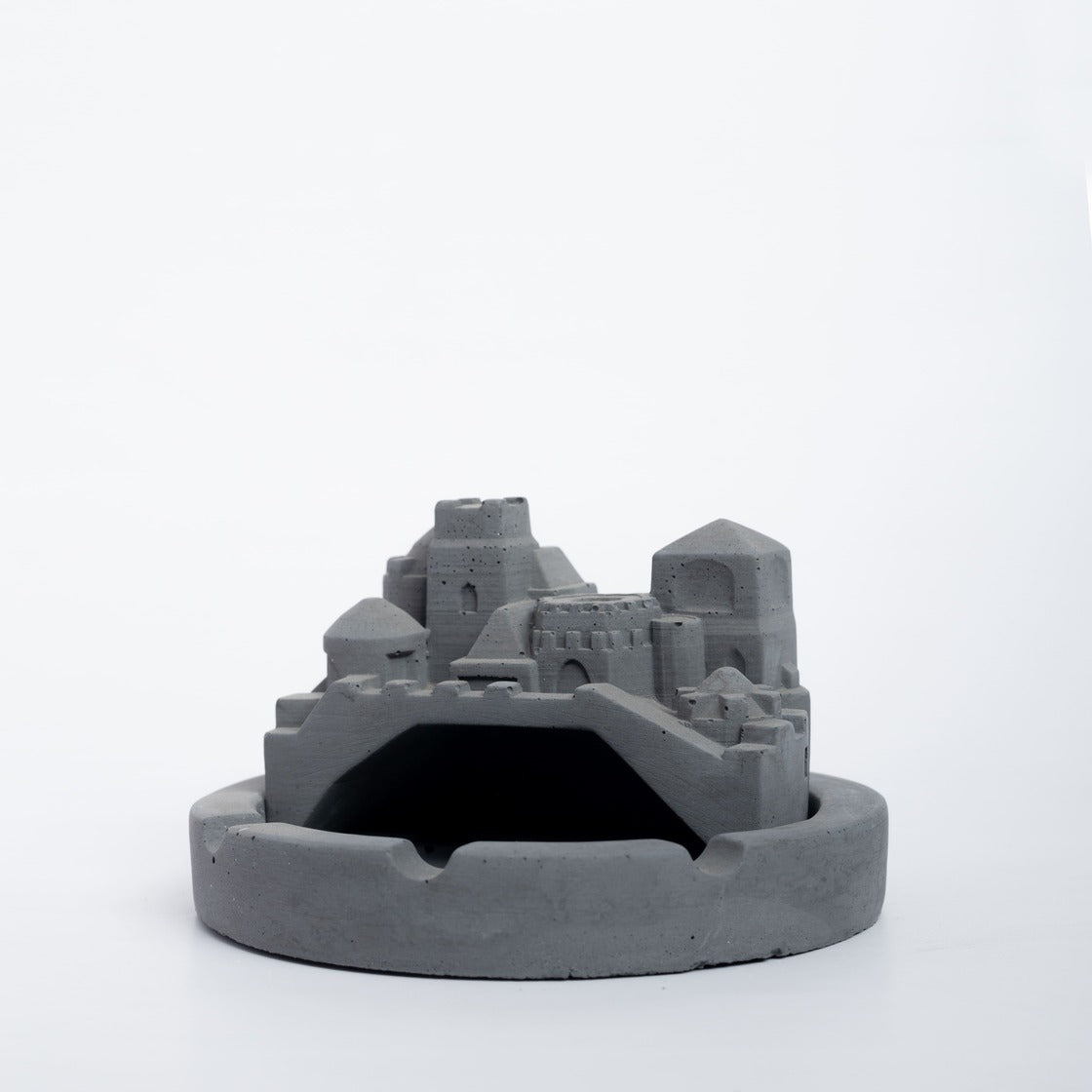 Cosmic City Dark Concrete-Statement decor piece that doubles up as a unique ashtray, incense stick holder