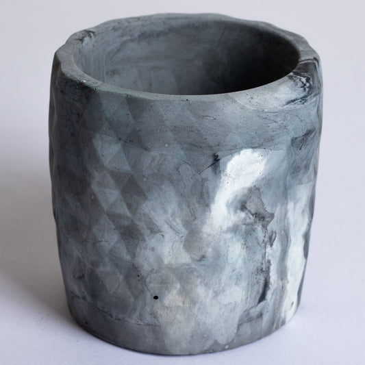 Xude Geometric Planter Nero Marble - Succulent Planter Or Pen Stand