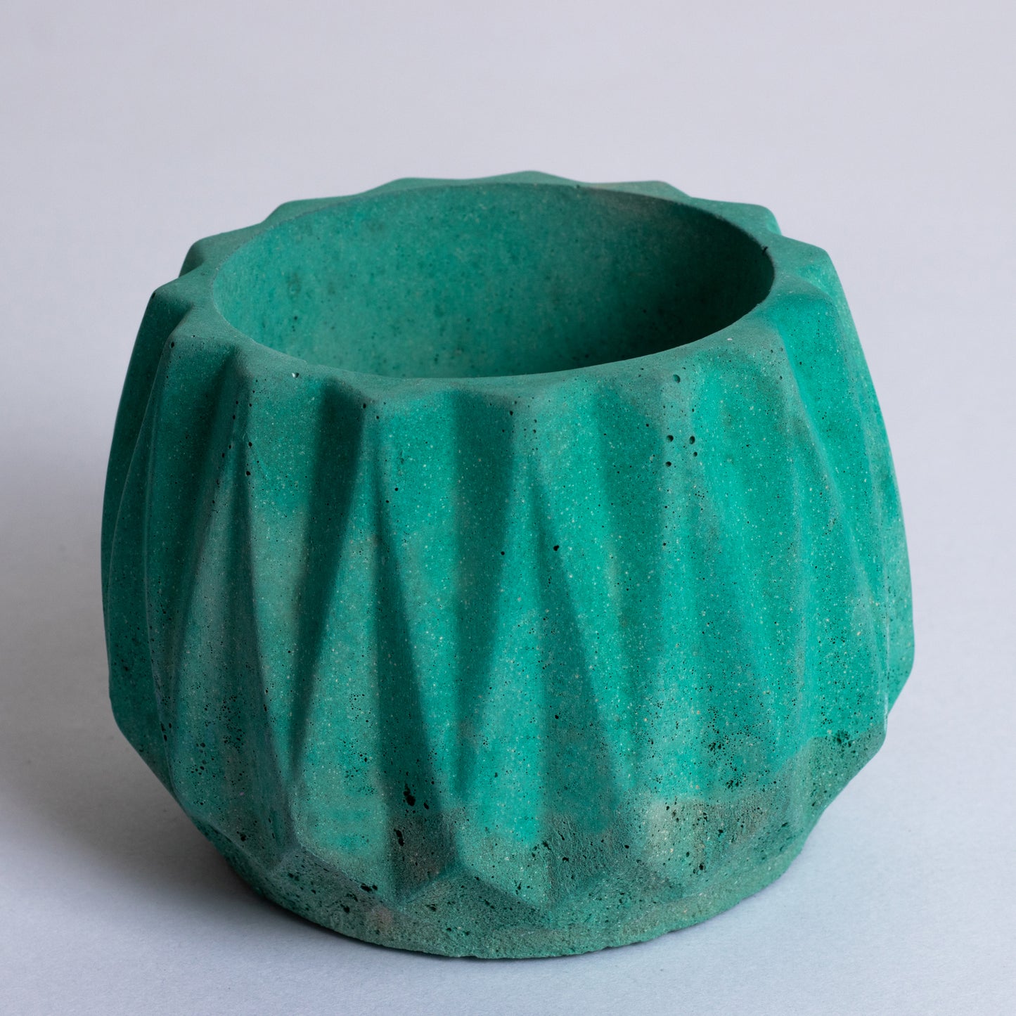 Onca Basil Green - Geometric Succulent Planter for Table top Decor, Window sill or Ledge for Home & Office