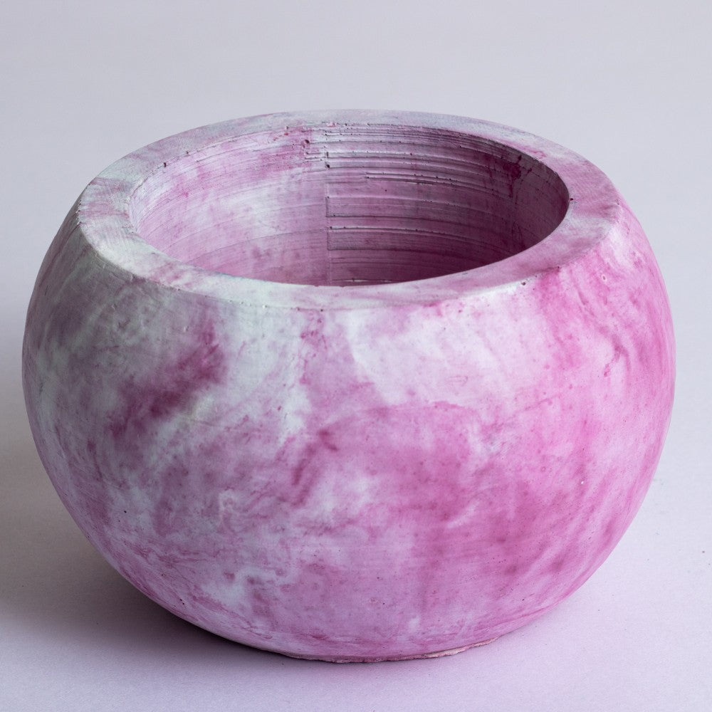Orb Planter Candy Marble - Classic Concrete Succulent Planter in lively earthy colours, perfect for home decor & gifting.