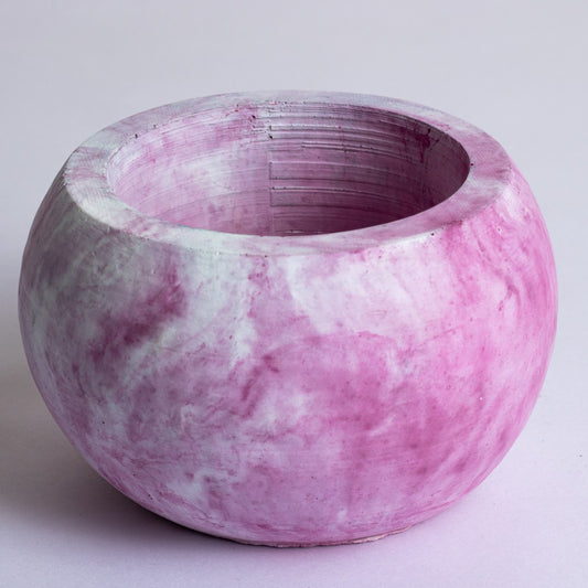 Orb Planter Candy Marble - Classic Concrete Succulent Planter in lively earthy colours, perfect for home decor & gifting.
