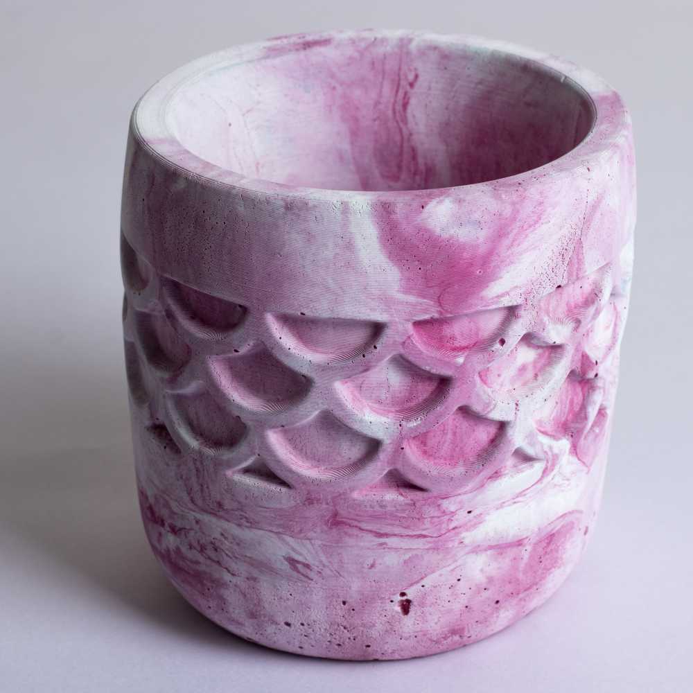 Camber Planter Candy Marble - Designer Planter for Succulents or Small Size plants