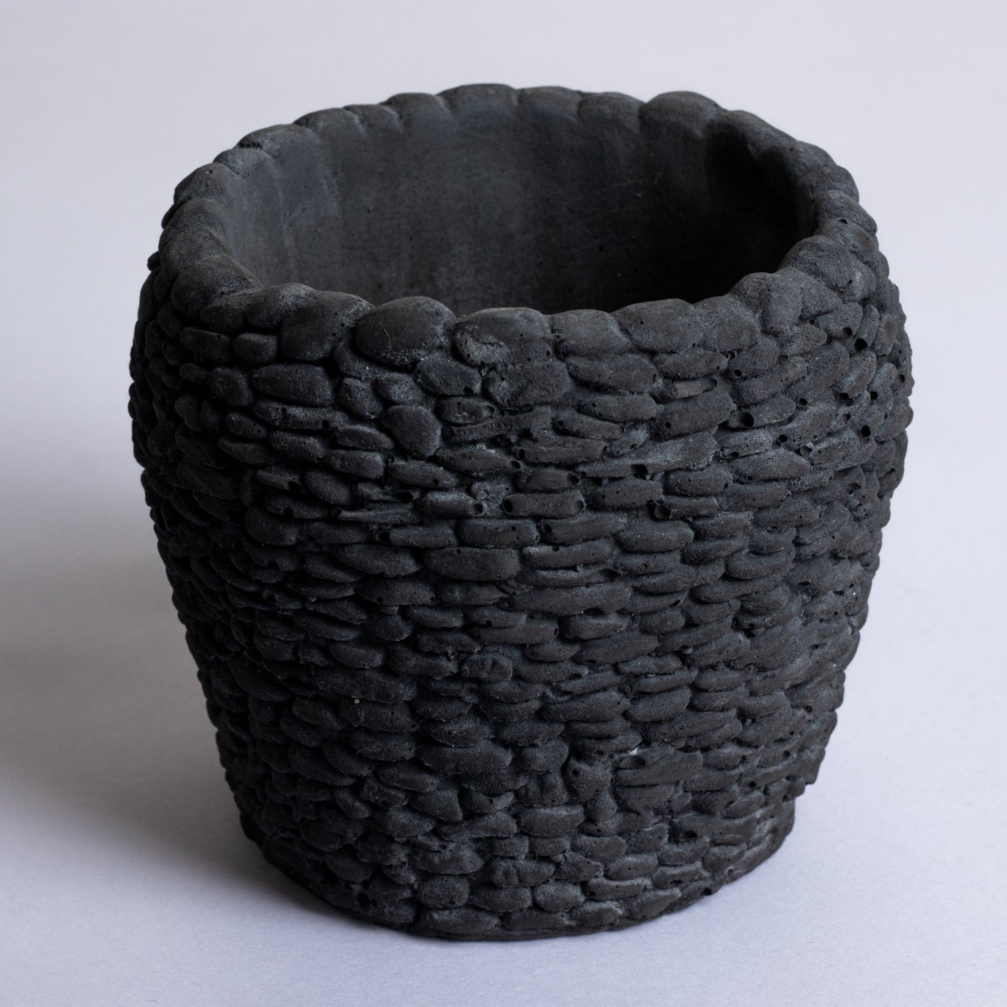 Rocky Random Rubble Cement Finish Concrete Planter