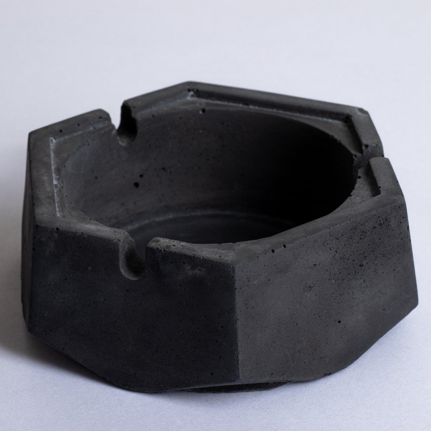 Hextray Dark Concrete - Hexagonal Geometric Ashtray for Indoor, Outdoor, Car, Office or Home Decor