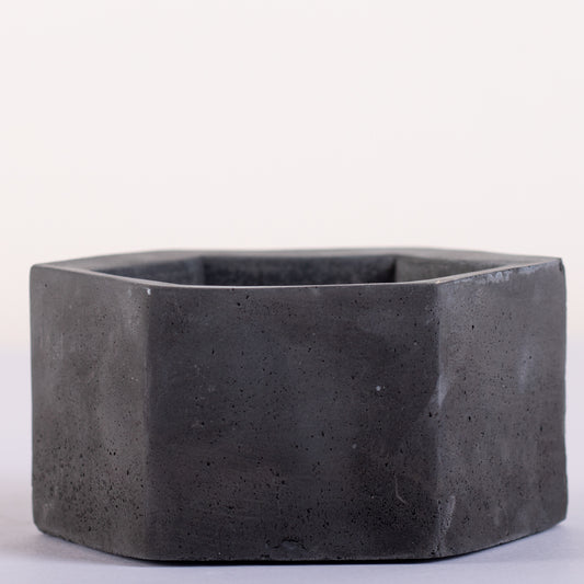 Hexo Black - Geometric Hexagonal Ashtray Bowl for Smoking