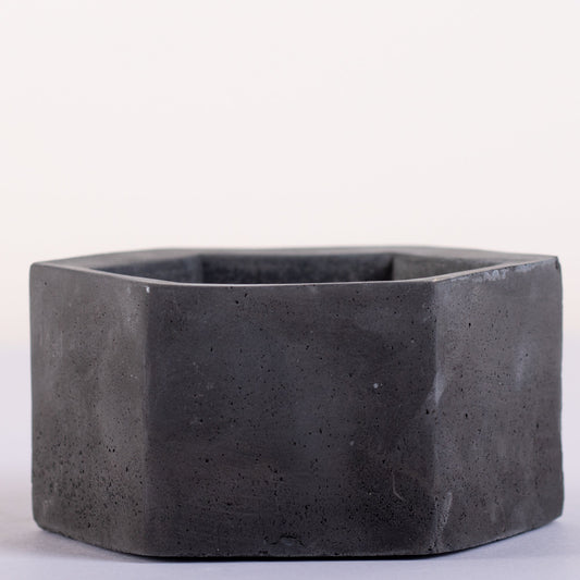 New  Hexo Black - Geometric Hexagonal Ashtray Bowl for Smoking