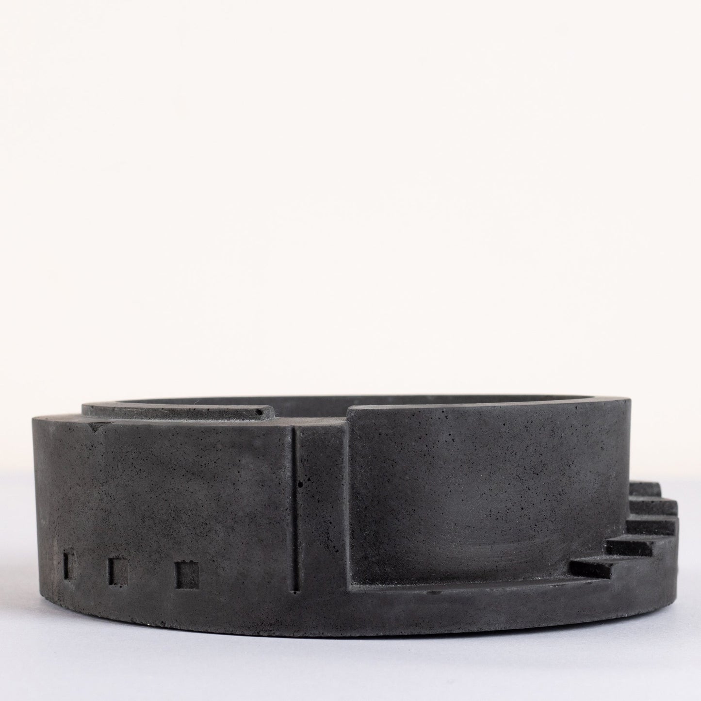 New Spiro Black - Spiral Shaped Accessory tray for Desk Home or Office or designer Ashtray for made of concrete.