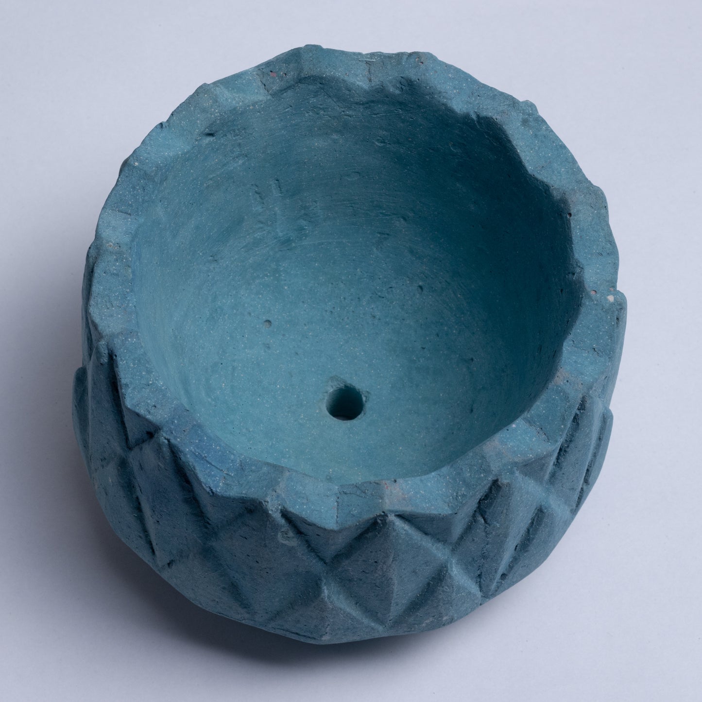 Pyne Planter Midnight Blue - Geometric Table top planter, diamond shaped surface
