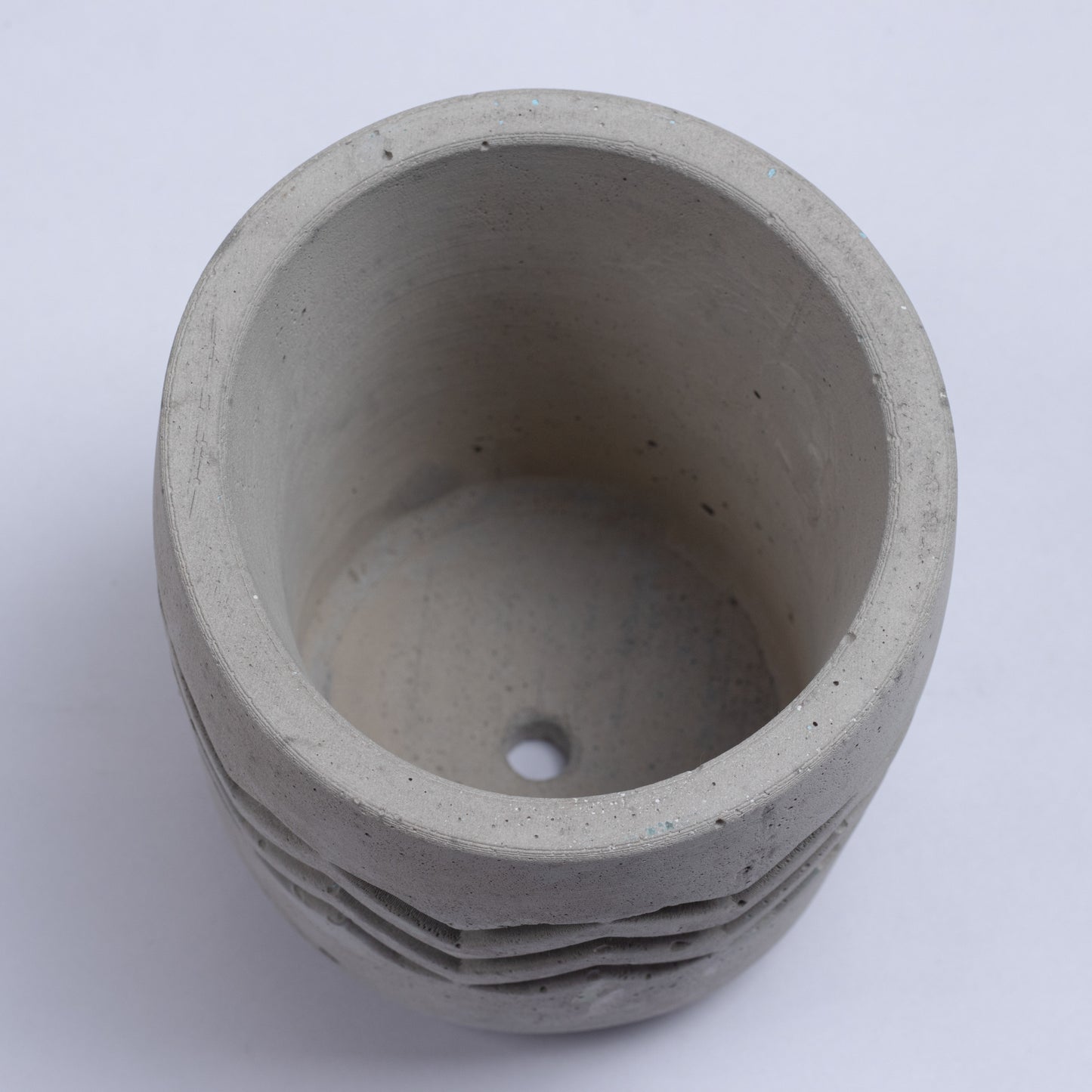 Chevro Planter Cement Finish - Chevron Pattern Designer Succulent Planter for Home And Office Decor