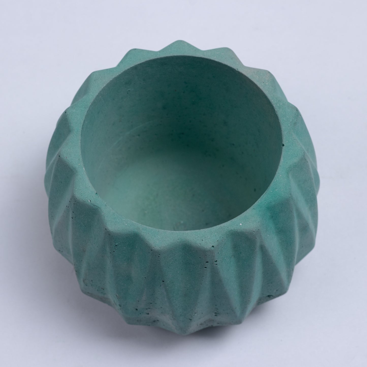 Onca Basil Green - Geometric Succulent Planter for Table top Decor, Window sill or Ledge for Home & Office