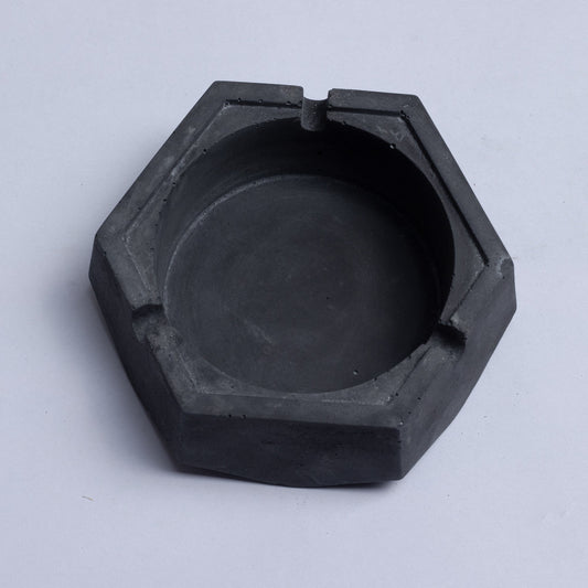 New  Hextray Black - Hexagonal Geometric Ashtray for Indoor, Outdoor, Car, Office or Home Decor