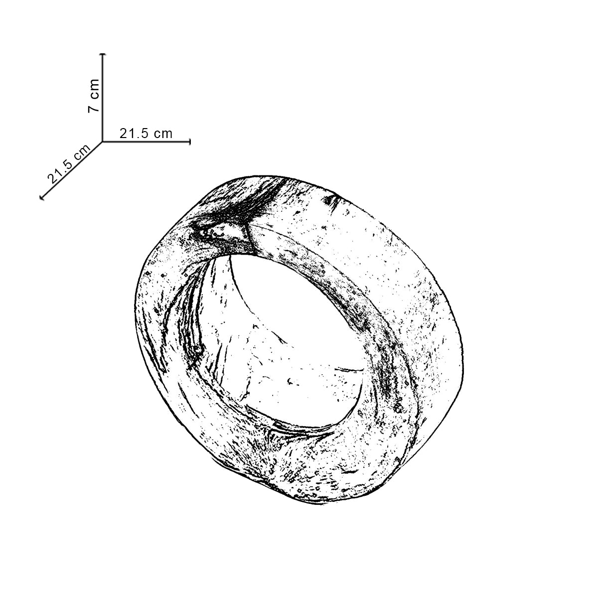 Moon Basket-Nero Marble-Moon Basket Planter for indoors and outdoors