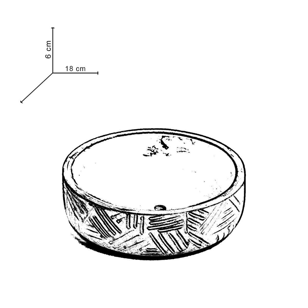 Oblik-Cloud-Zigzag Patterned Fruit Bowl and Plant Bowl