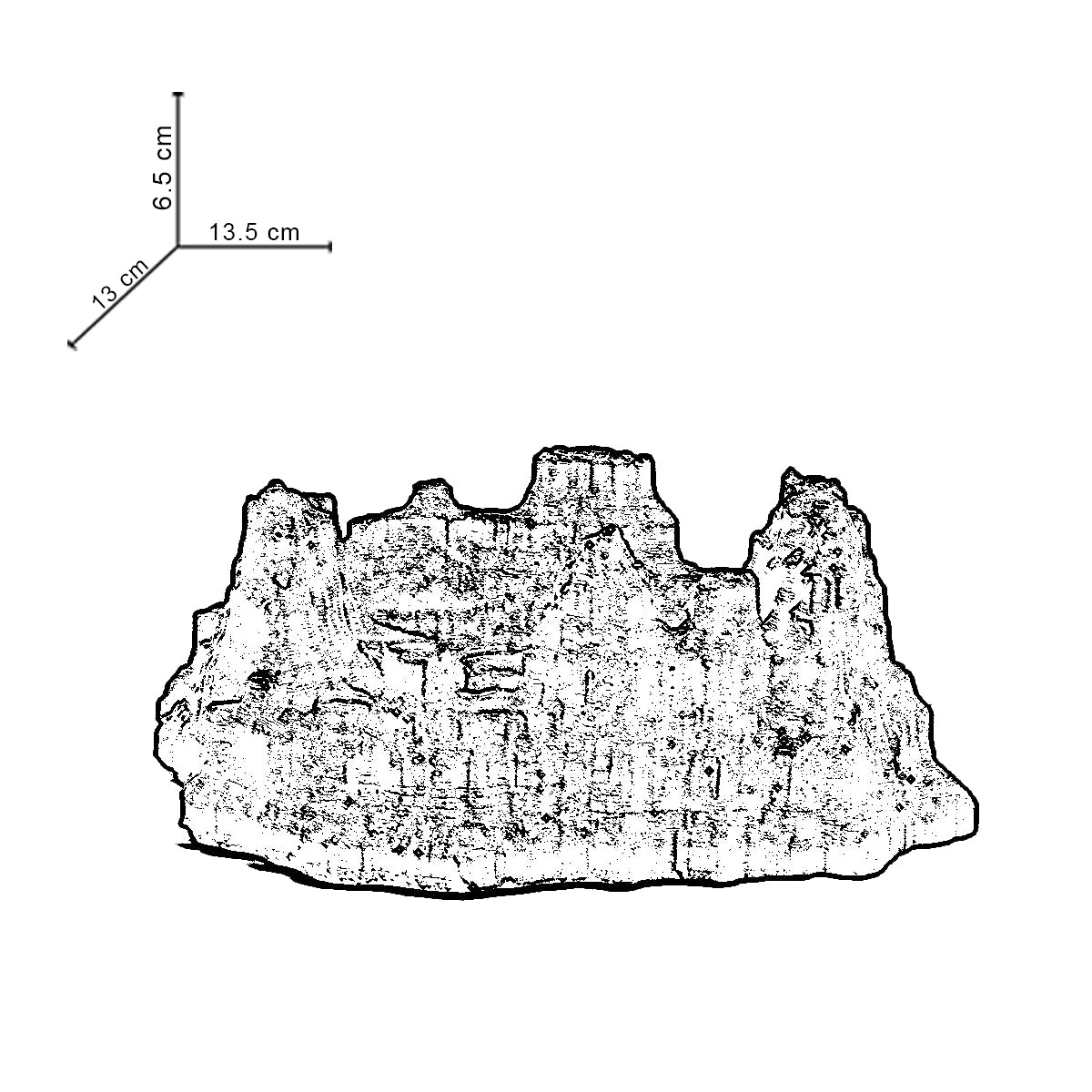 The Grand Canyon Dark Concrete - Mountain Shaped Ashtray and Decor Piece