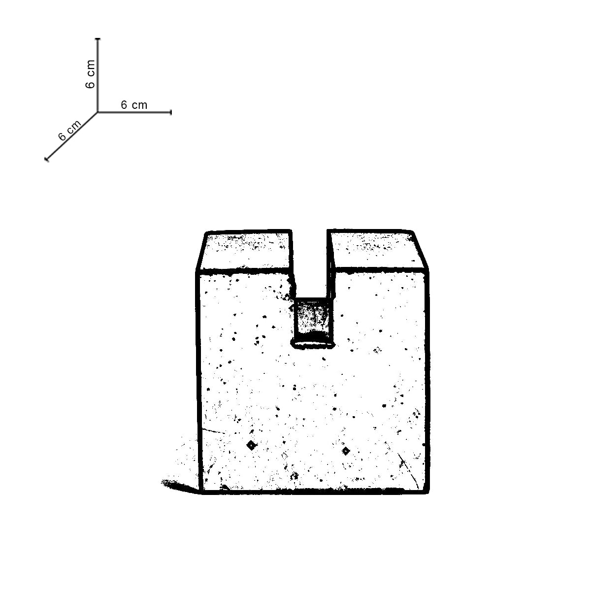 UCardo-Cement finish-Contemporary Business Card Stand for Work Desk