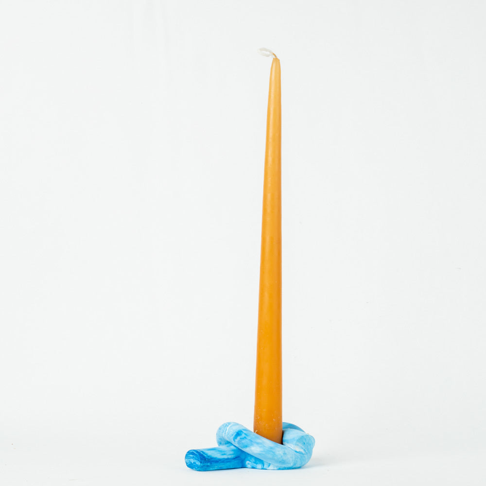 Knot- Contemporary Candle Holders in a sought-after monochromatic color palette