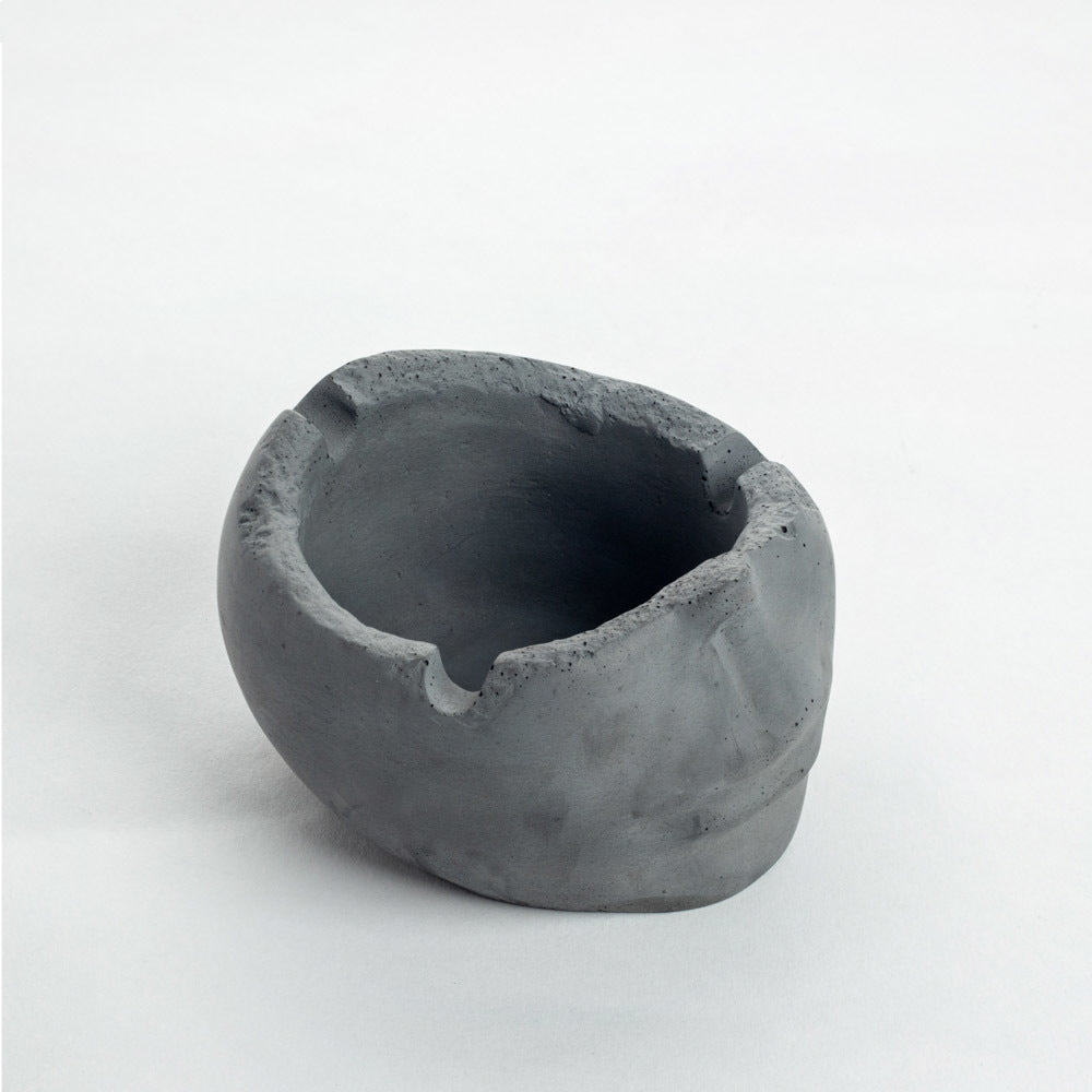 New Volto Dark Concrete Elegant Half Face Decor- ideal for gifting