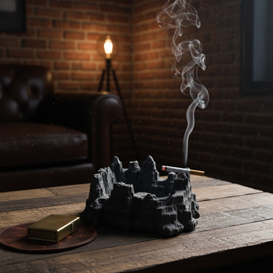 The Grand Canyon Dark Concrete - Mountain Shaped Ashtray and Decor Piece