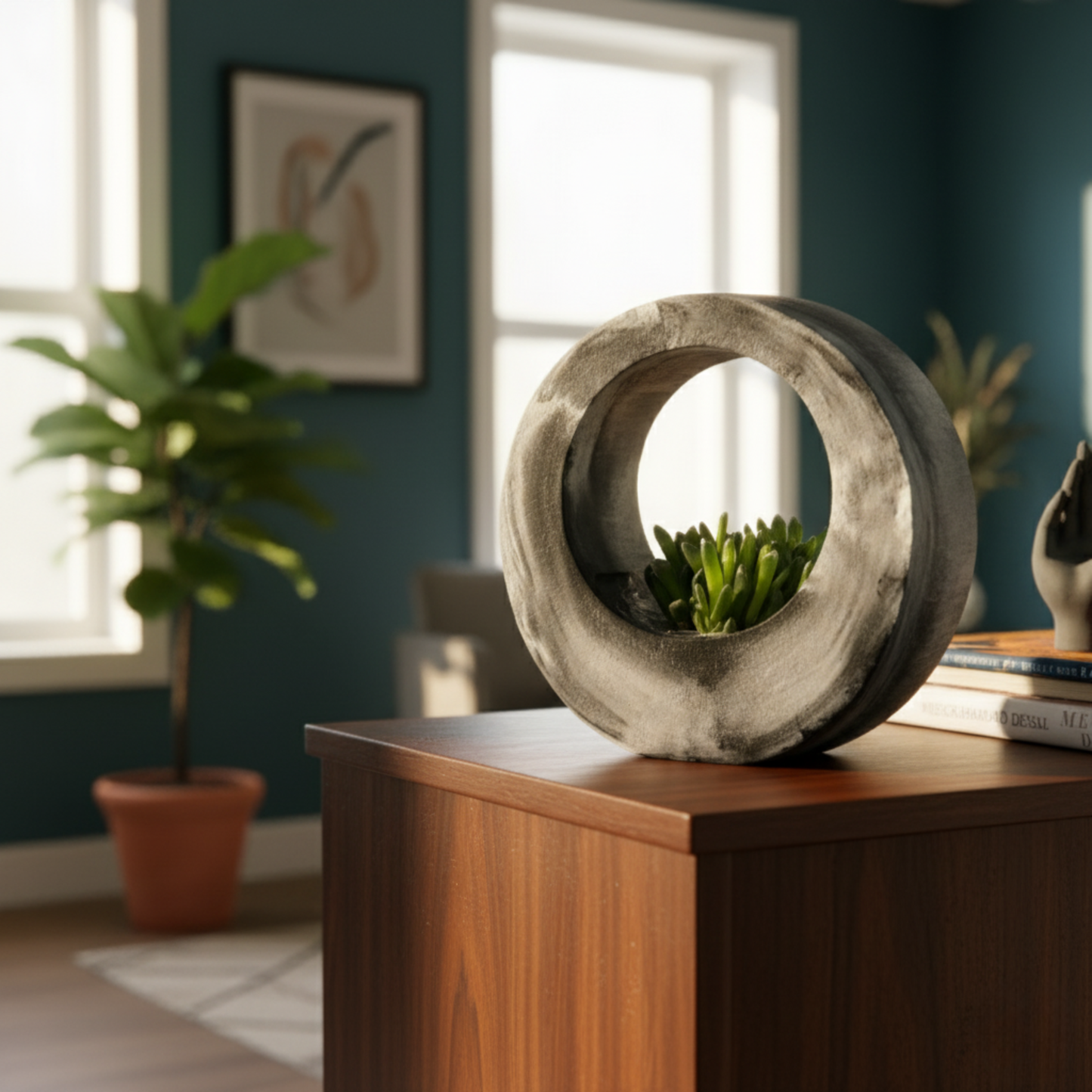 Moon Basket-Nero Marble-Moon Basket Planter for indoors and outdoors