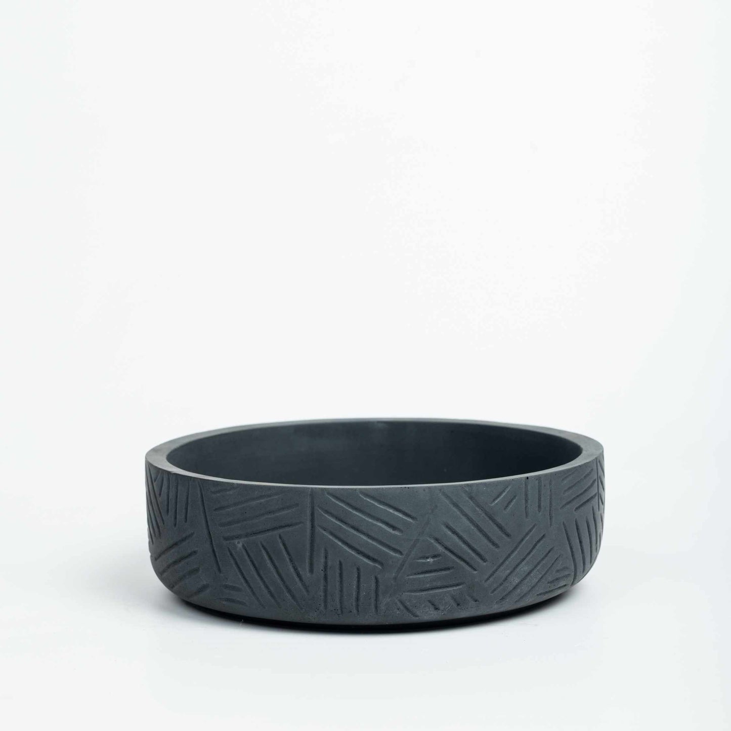Oblik-Mint Marble-Zigzag Patterned Fruit Bowl and Plant Bowl