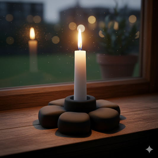 Bloomstone candle stick holder