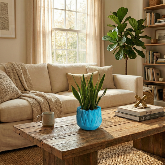 Pyne Planter Cloud - Geometric Table top planter, diamond shaped surface