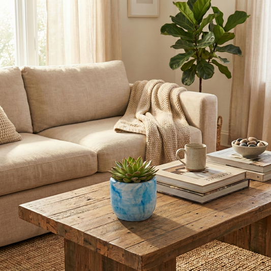 Pentola Planter Cloud - The classic, sustainable & earthy planter for your living space