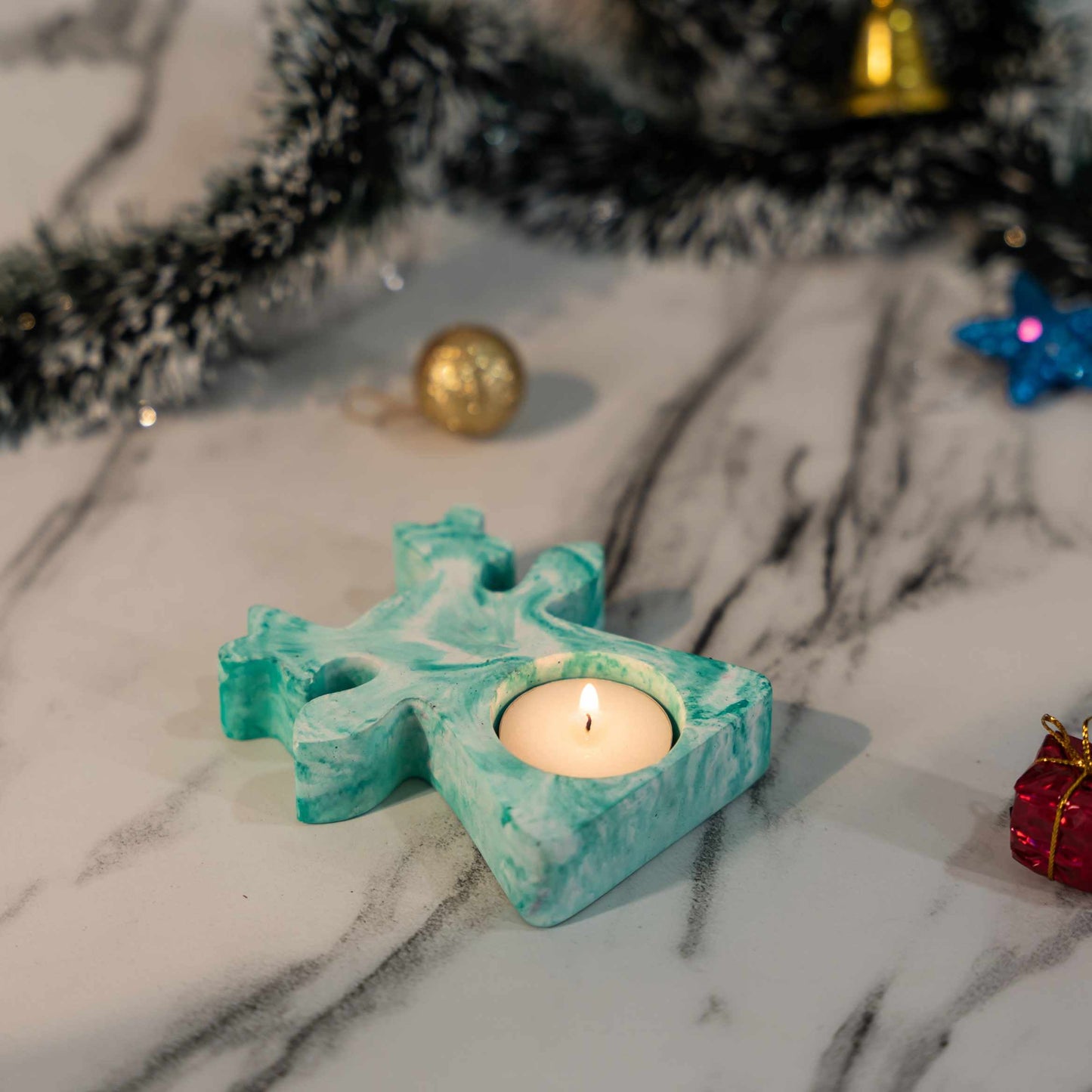 Reindeer- Mint Marble