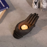 Artember - Antique Human Hand shaped tealight candle holder