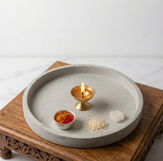 Wedge Jewellery Tray -Cement Finish