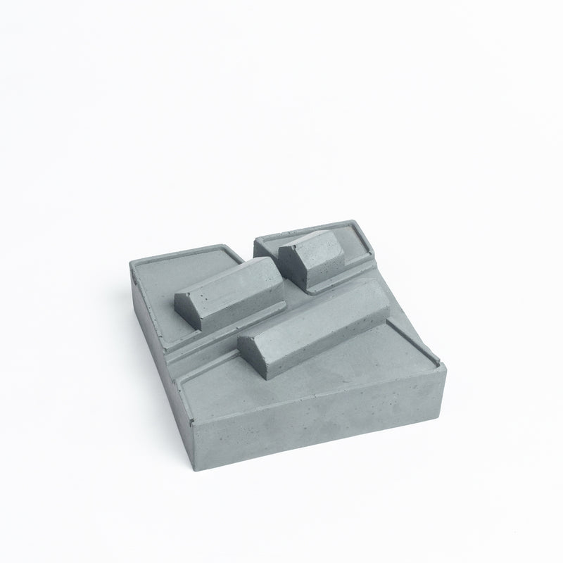 Hamlet-Dark concrete-Contemporary Design Monochromatic Paperweight- Desk Essentials from the house of Greyt