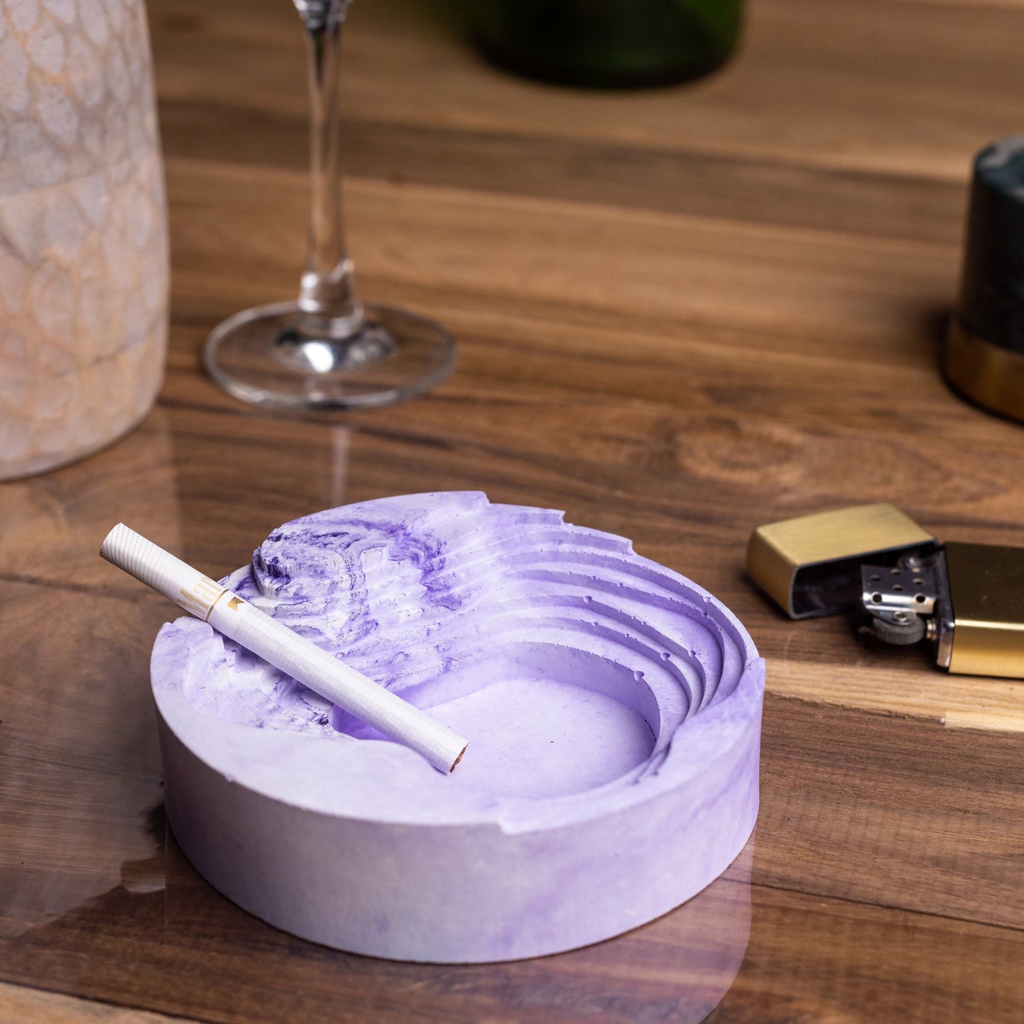 Cavash Tray Mint Marble - Unique Ashtray- A Contemporary Design, the perfect gift for friends and colleagues.