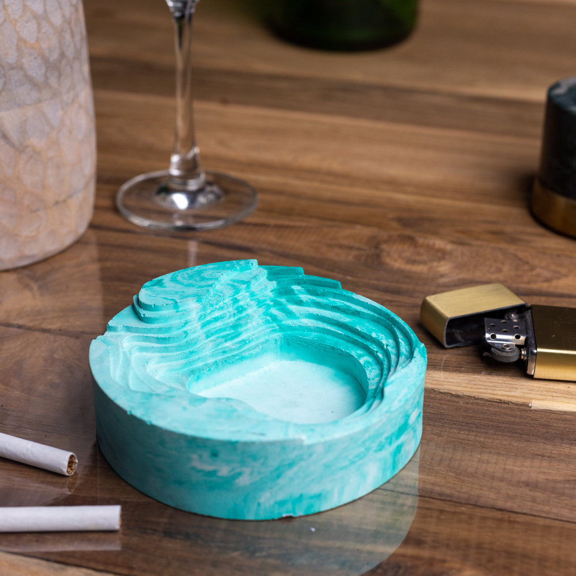 Cavash Tray Candy Marble - Unique Ashtray- A Contemporary Design, the perfect gift for friends and colleagues.
