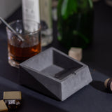 Trapesquad Contemporary concrete Ashtray handcasted with love and made entirely in India.