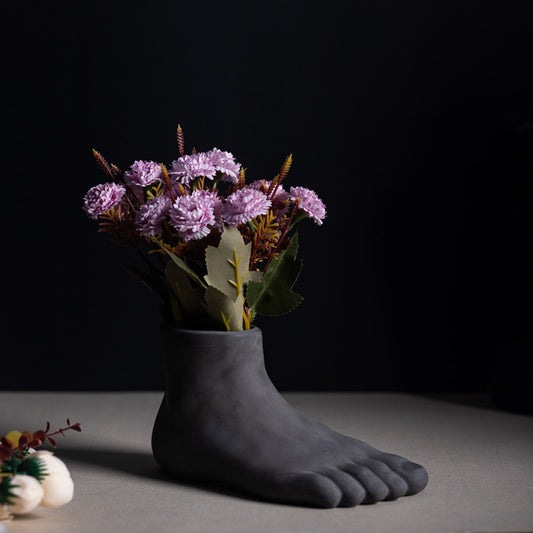 The Concrete Foot Unique Foot Shaped Pen Stand and Artifact