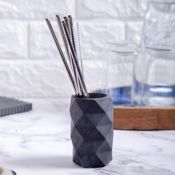 Penrose Holder-Terracotta-Geometric pattern holder for your work desk, bath, and kitchen.