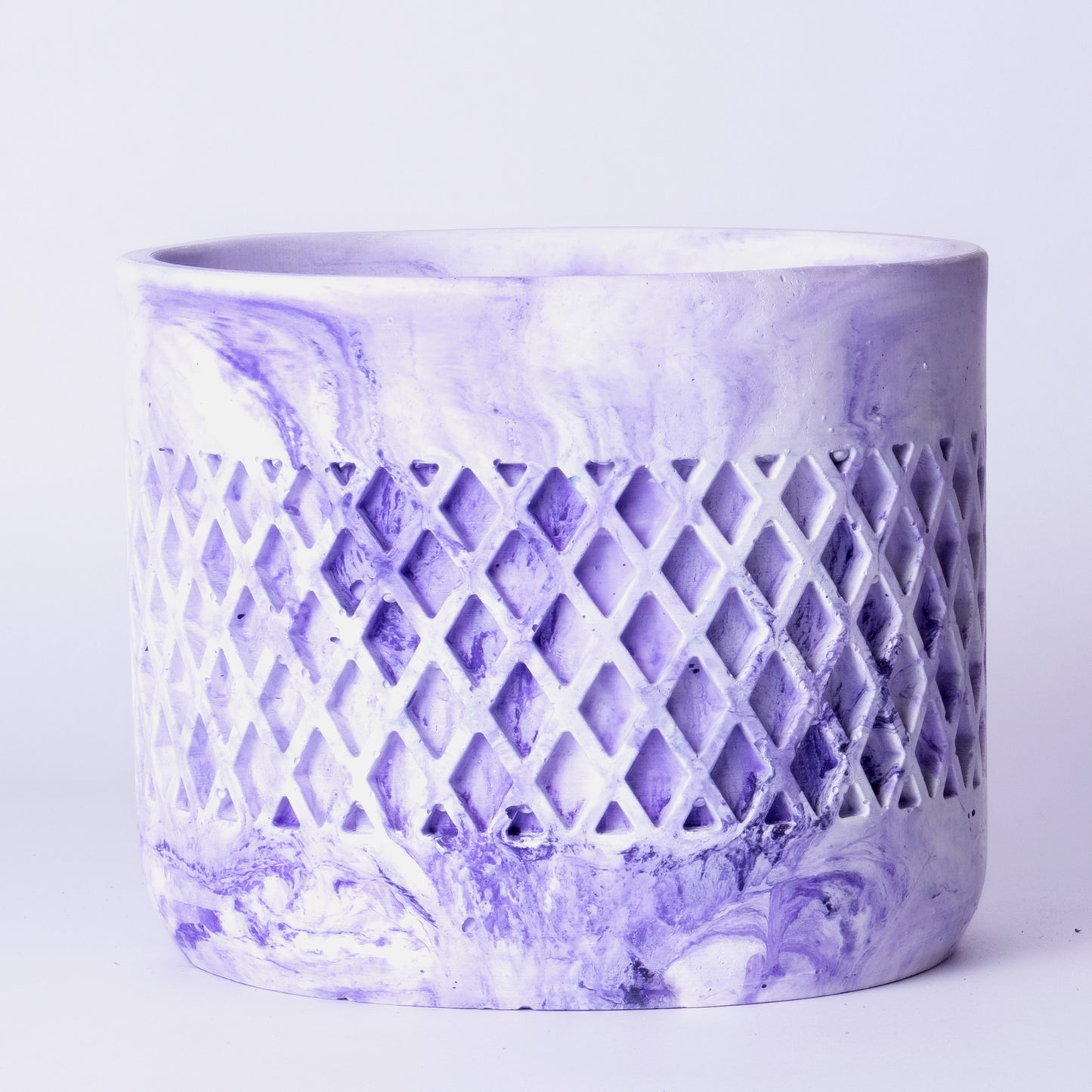 Dimen Planter Orchid Marble - Best Geometric Planter for home Decor for Indoor & Outoor Gardening