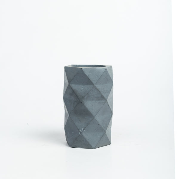 Penrose Holder-Dark Concrete-Geometric pattern holder for your work desk, bath, and kitchen.