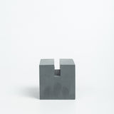 UCardo-Dark Concrete-Contemporary Business Card Stand for Work Desk